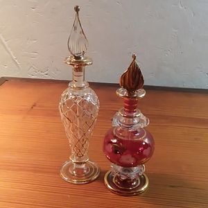 Blown Glass perfume bottles